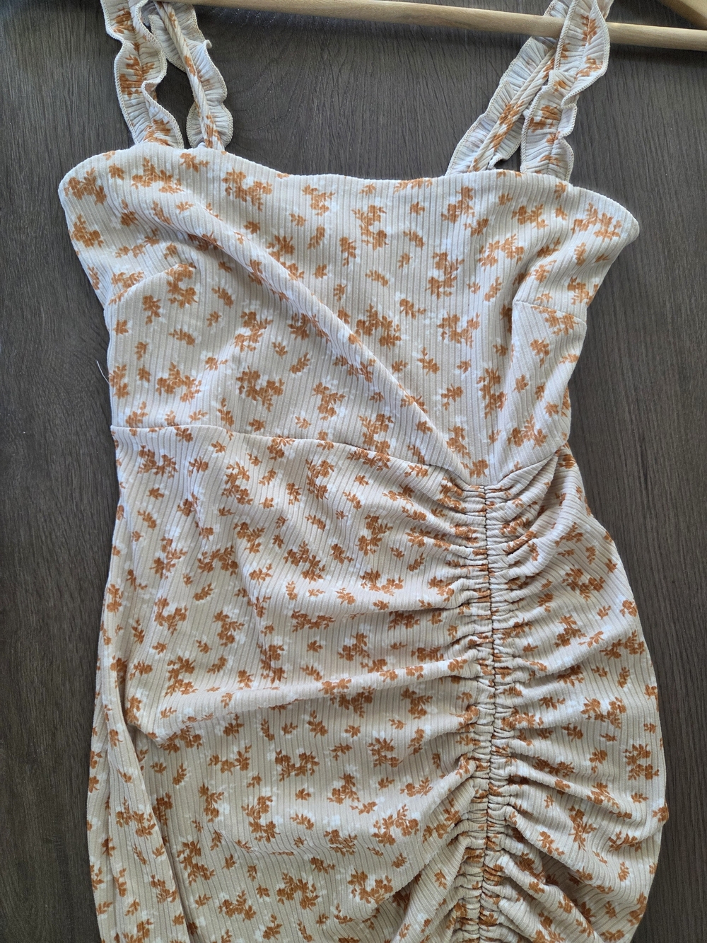 Windsor Cream Floral Ruched Sundress